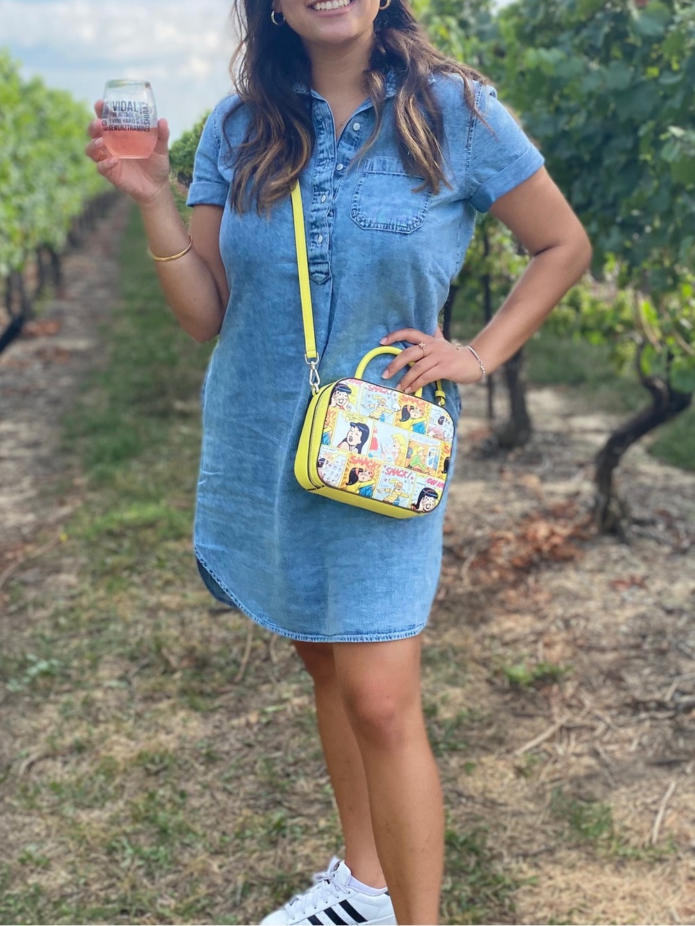 GAP Light Blue Denim T-Shirt Dress